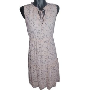 Dex Pink Floral Sleeveless Dress XS
